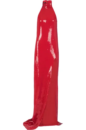 Balmain Robe longue brodée de sequins