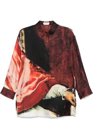 Alexander McQueen Chemise à boutonnière sur le devant