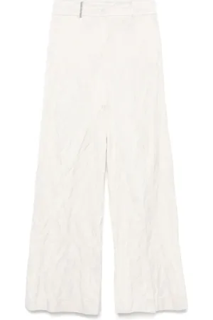 PESERICO SIGN Pantalon en satin à effet froissé