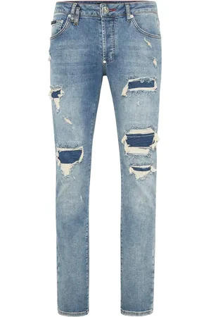 Philipp Plein Jean à effet usé
