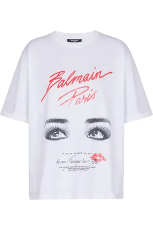 Balmain T-shirt à imprimé Eyes