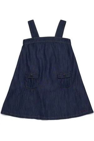 Marni Robe en jean à coupe mi-longue