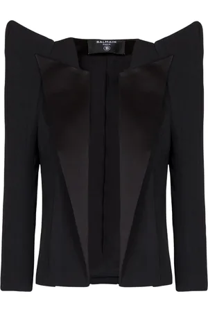 Balmain Veste Spencer à fermeture dissimulée