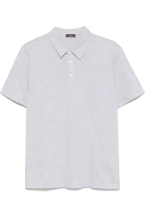 PESERICO SIGN Polo en piqué à effet chiné