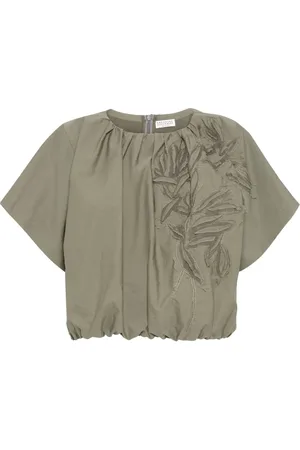 Brunello Cucinelli Blouse à appliqué Flora