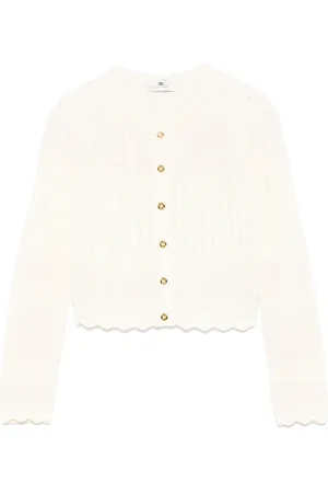 Elisabetta Franchi Cardigan en maille pointelle