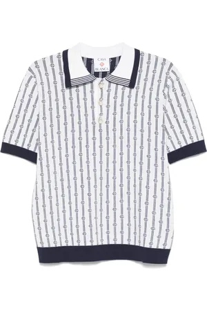 Casablanca Polo à motif monogrammé