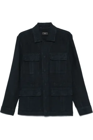PESERICO SIGN Veste en cuir Sahara à manches courtes