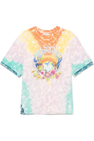 Casablanca T-shirt Surf-trip à motif tie-dye