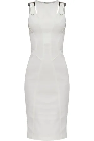 VERSACE Robe mi-longue à fente au dos