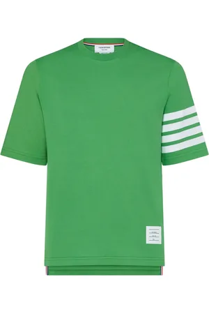 Thom Browne T-shirt à détail 4 bandes signature