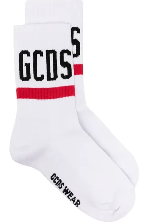 GCDS Chaussettes à logo intarsia