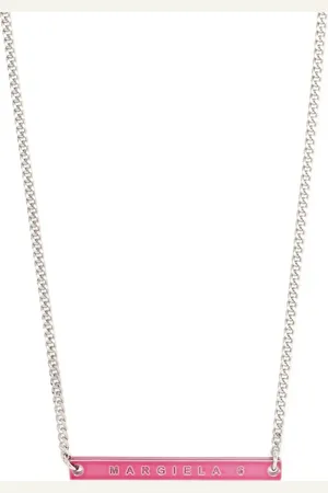 Maison Margiela Collier à logo gravé