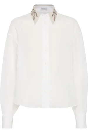 Brunello Cucinelli Chemise brodée Flora