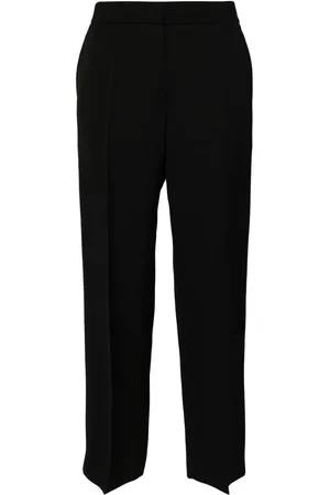 Jil Sander Pantalon droit à taille haute