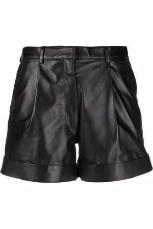 Manokhi Short en cuir Jett à taille haute