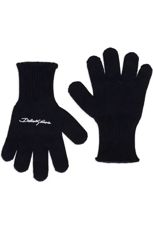 Dolce & Gabbana Gants en laine à logo brodé