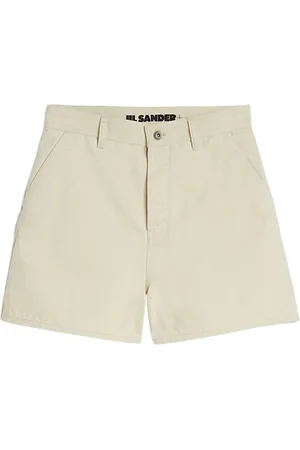 Jil Sander Short en jean à taille haute