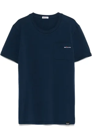 Kiton T-shirt à logo brodé