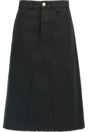 Jil Sander Jupe en jean à coupe mi-longue
