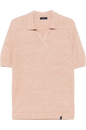 FAY Polo en maille chinée