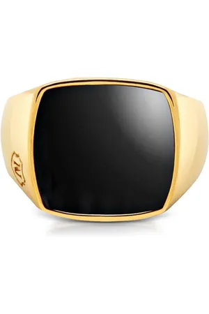 Nialaya Bague en 18ct et logo estampillé