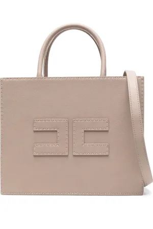 Elisabetta Franchi Sac à main médium à coutures contrastantes