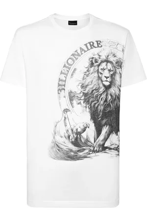 BILLIONAIRE T-shirt à imprimé Lion