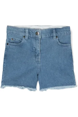Stella McCartney Short en jean à bords francs