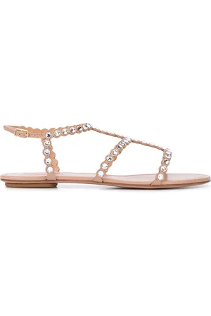 Aquazzura Sandales Tequilla à ornements en cristal