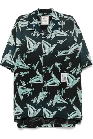 Maison Mihara Yasuhiro Chemise imprimée à détail noué