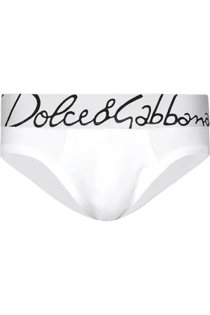 Dolce & Gabbana Slip en coton stretch à taille logo
