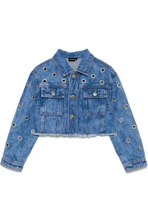 MONNALISA Veste en jean à détails œillets
