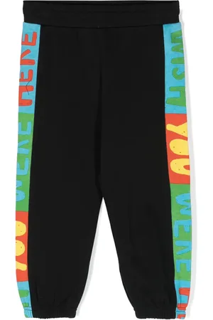Stella McCartney Pantalon de jogging en coton à logo imprimé
