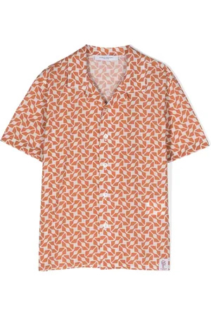 Paolo Pecora Chemise en coton mélangé à imprimé graphique