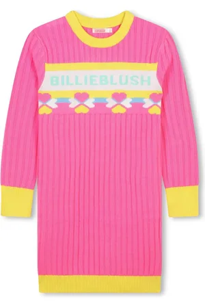 Billieblush Robe en maille intarsia