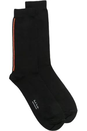 Paul Smith Chaussettes en coton à détails rayés