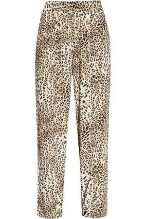 Gestuz Pantalon à imprimé léopard
