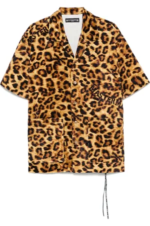 MASTERMIND JAPAN Chemise à imprimé léopard
