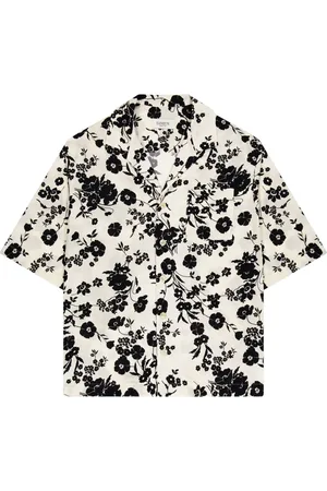 LANEUS Chemise de bowling à coupe ample
