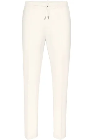 BILLIONAIRE Pantalon droit à taille ceinturée