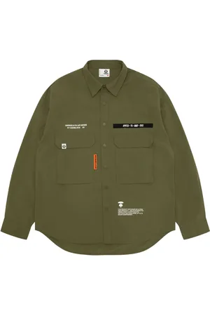 A Bathing Ape Chemise à imprimé texte