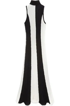 Msgm Robe longue à rayures