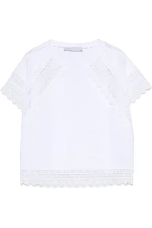 ERMANNO SCERVINO T-shirt à manches ornées de dentelle