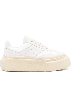 Maison Margiela Baskets en cuir à logo