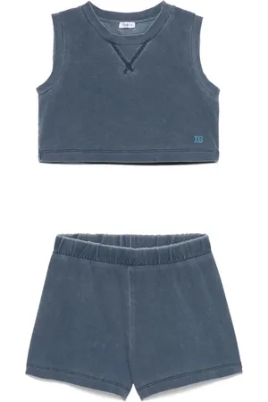 Il gufo Ensemble short-t-shirt en effet délavé