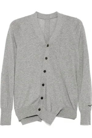 YOHJI YAMAMOTO Cardigan à slogan brodé