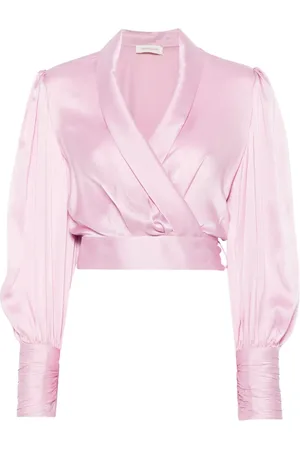 ZIMMERMANN Haut en soie à design cache-cœur