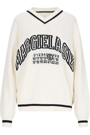 Maison Margiela Pull en maille à col v