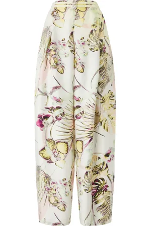 GENNY Pantalon palazzo à fleurs